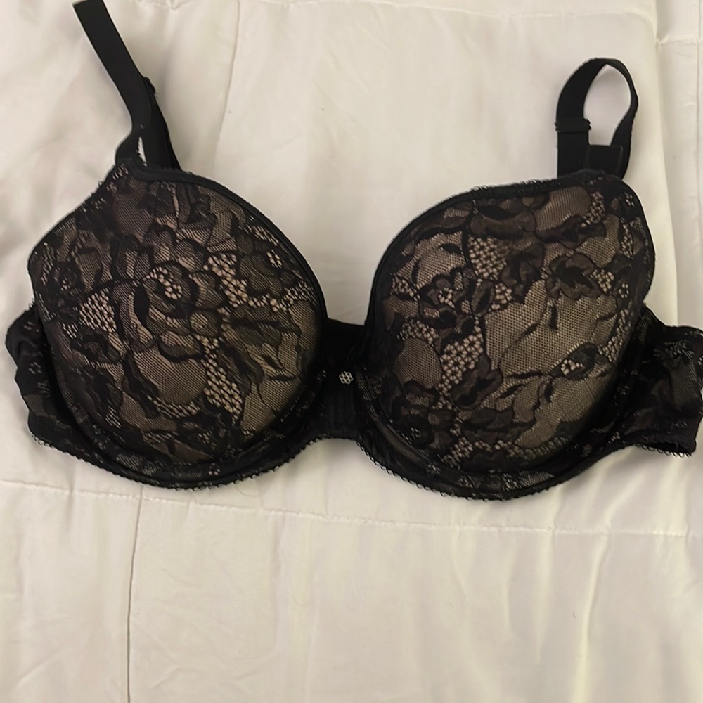 Wacoal 853201 Women's Dazzling Contour Bra Tan and Black 36C